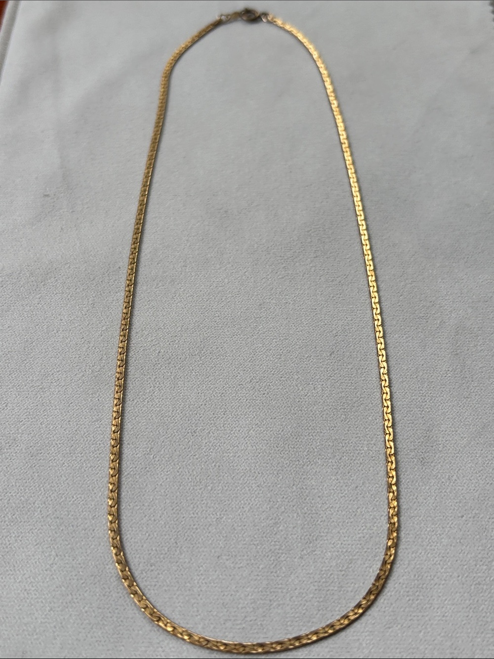 18” Serpentine Gold Chain Necklace
